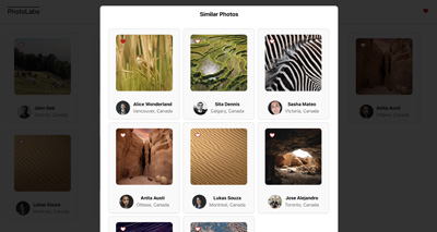 Similar Photos in Modal