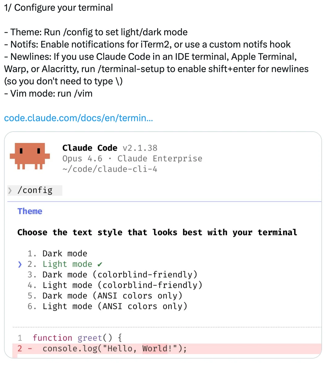 Configure your terminal