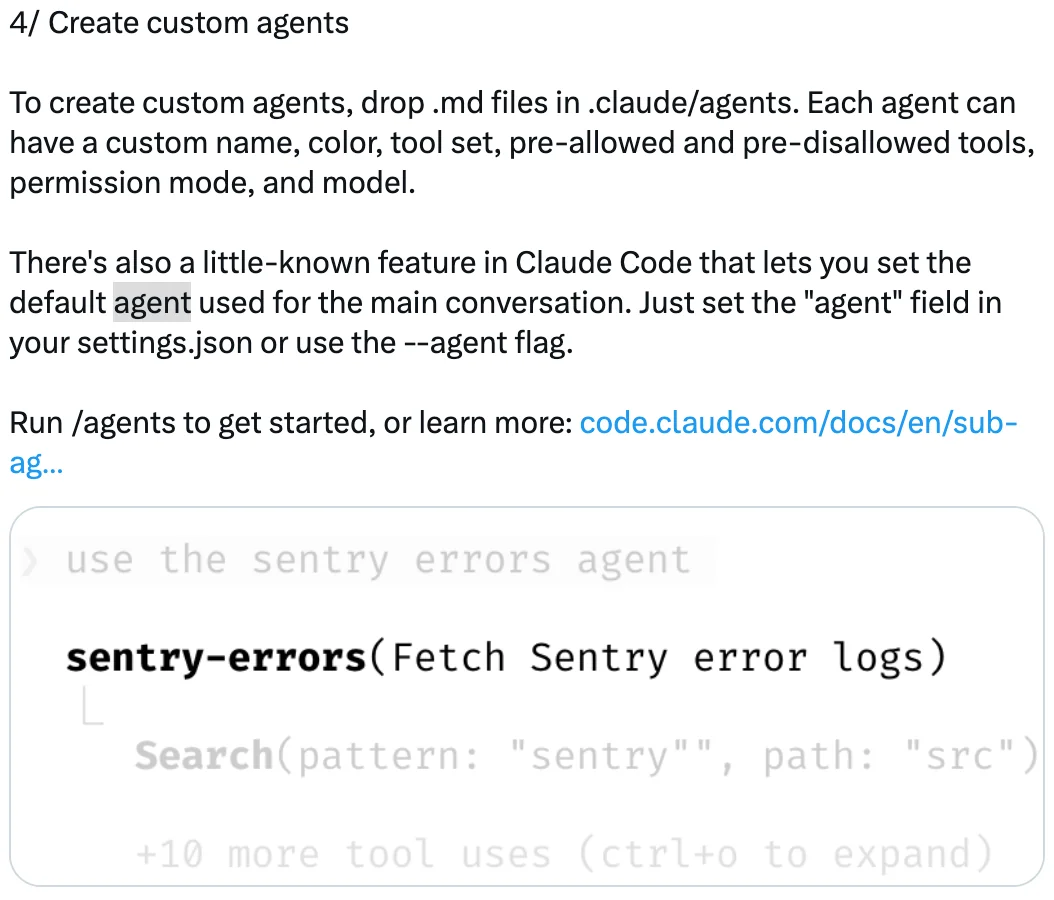 Create custom agents