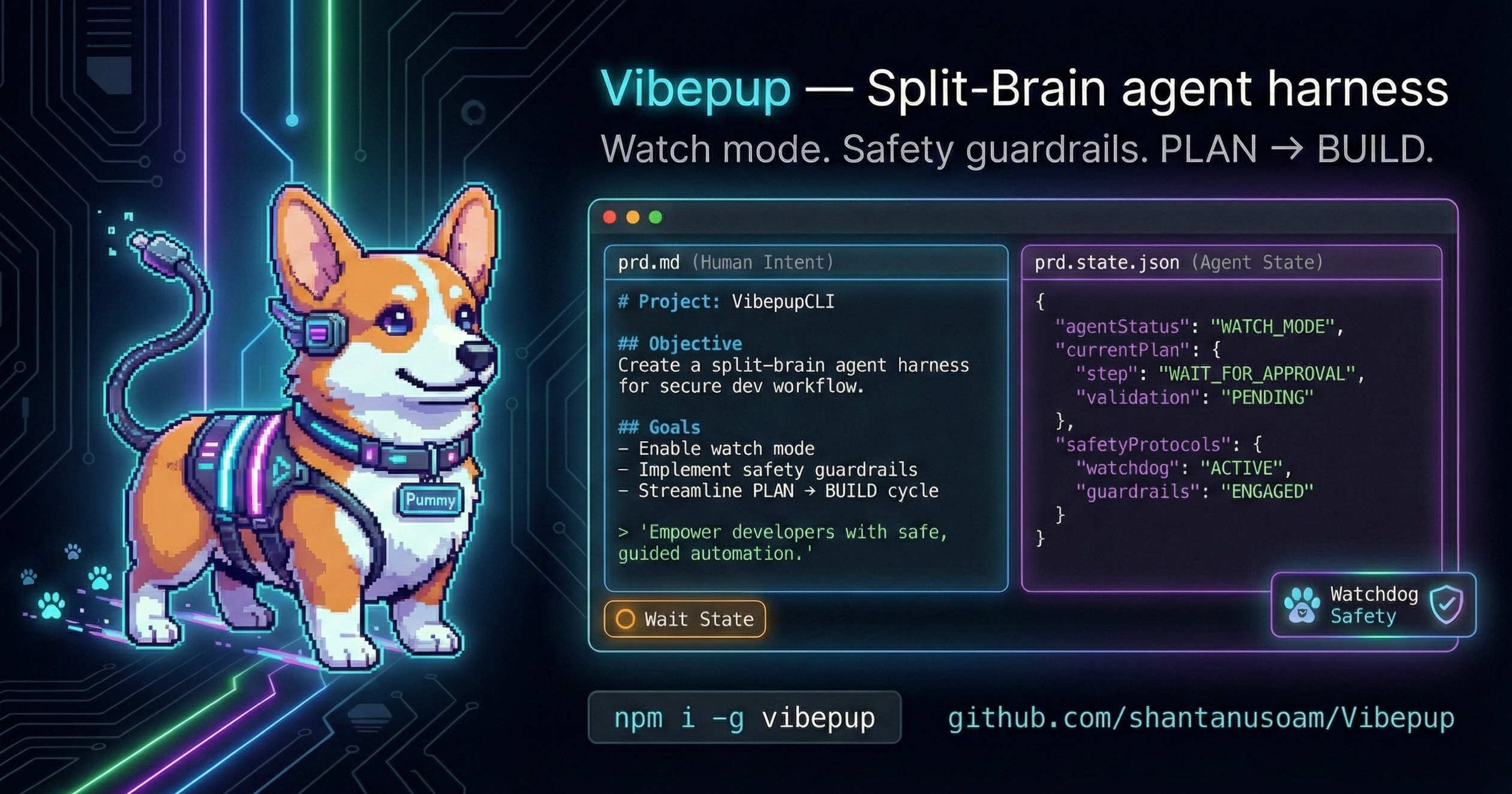 Corgi Pup Illustration