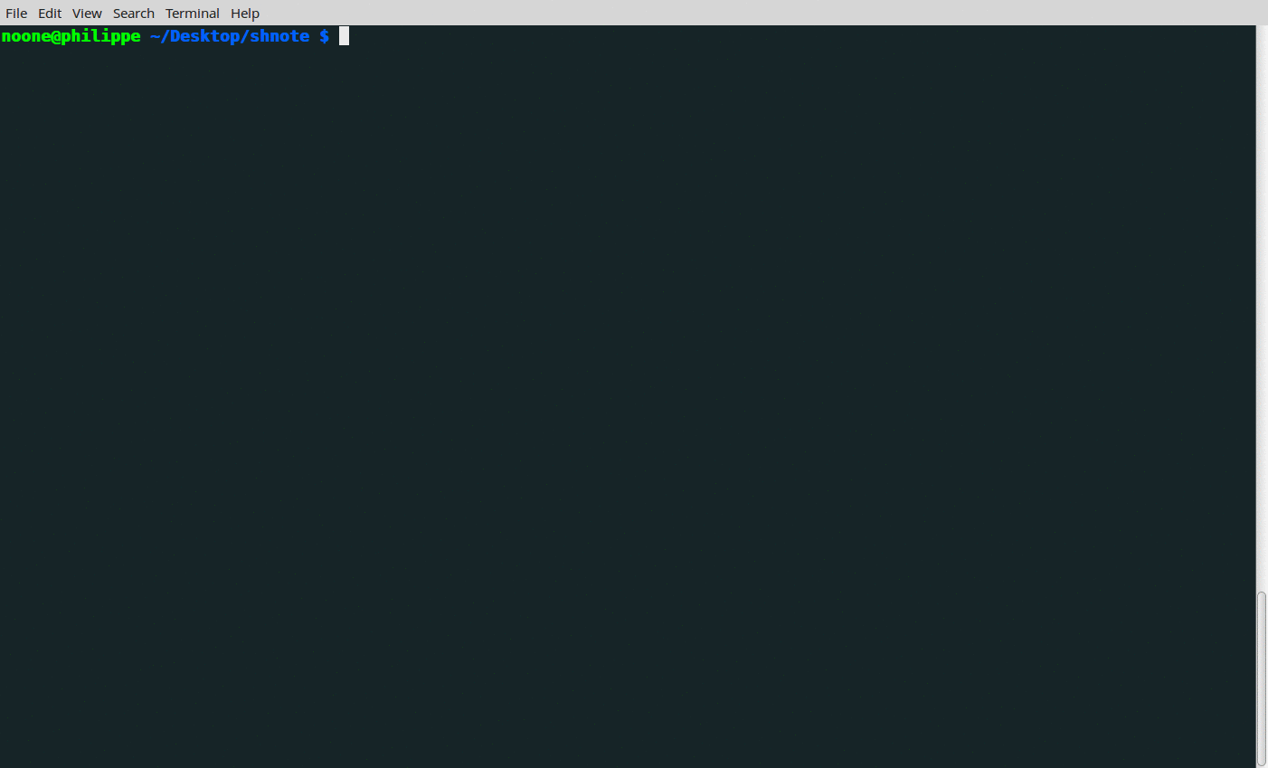 taking notes  from command line