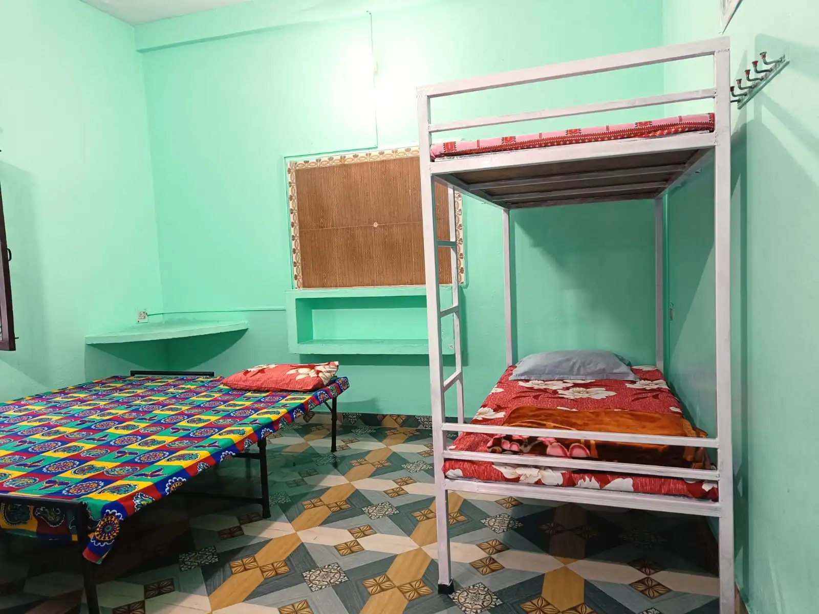 Shared kitchen space in PG accommodation in Haldwani