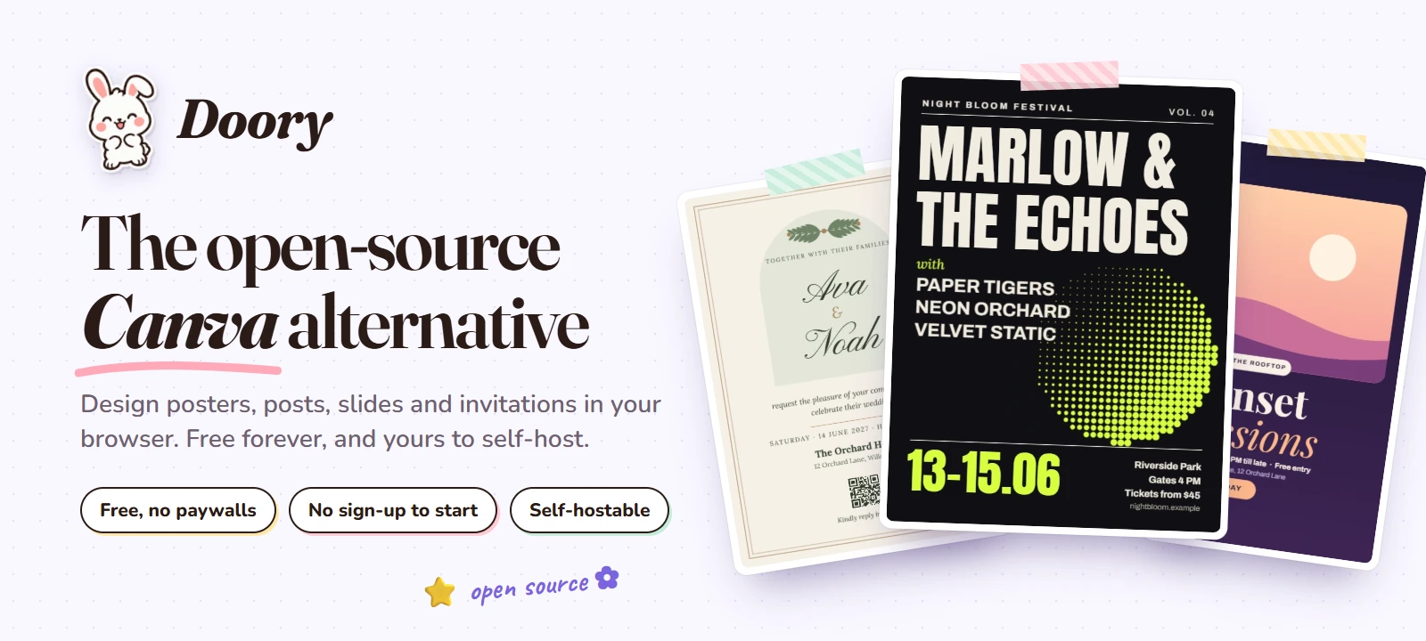 Doory, the open-source Canva alternative
