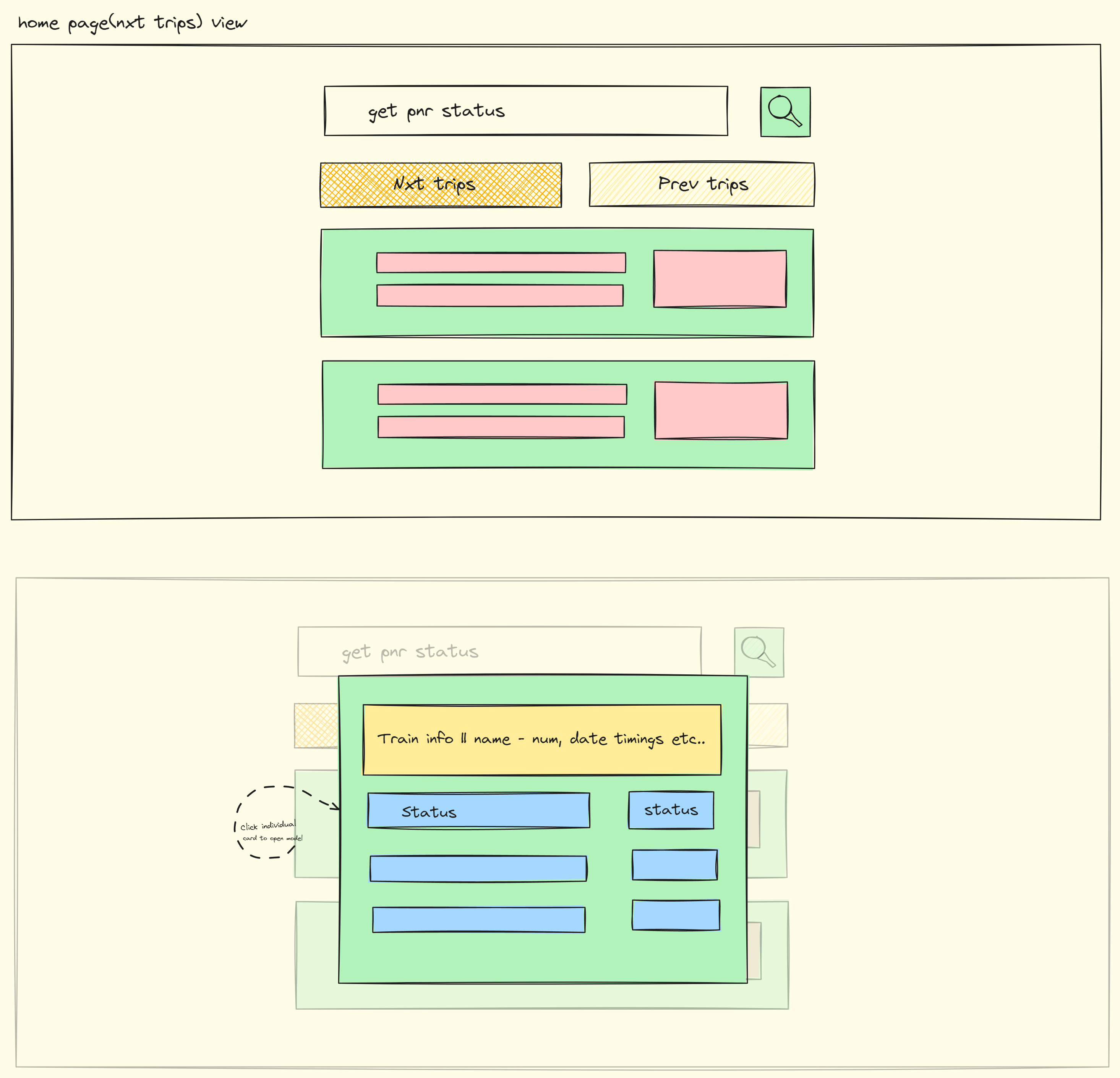 wireframe of Confirm Berth