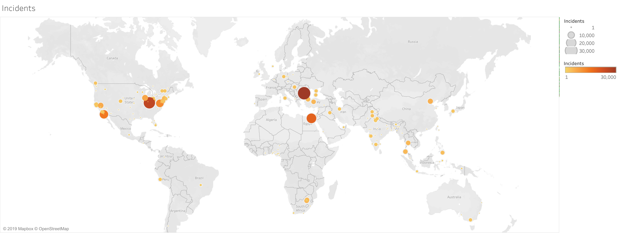 Worldwide Disruptive Incidents