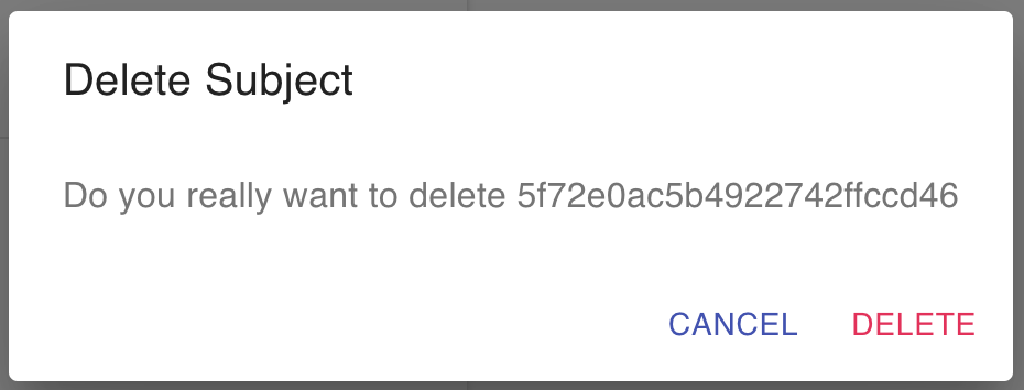Delete model