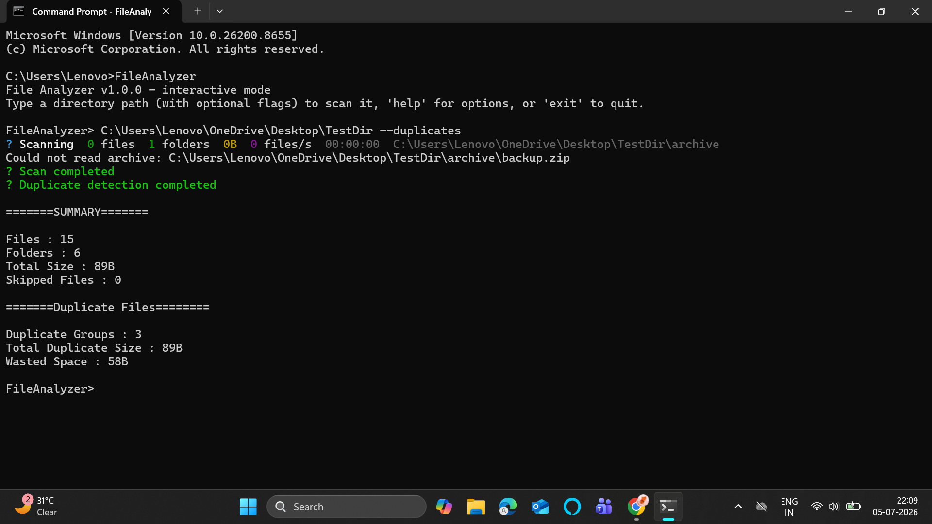 Duplicates only - CMD