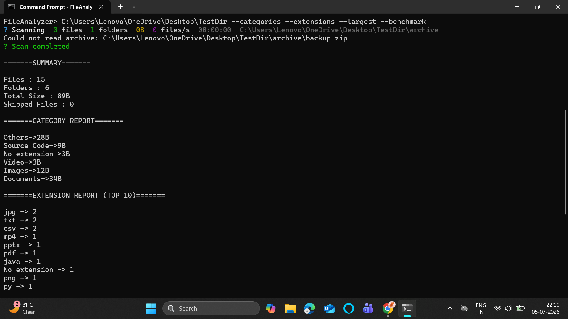 Multi-flag scan part 1 - categories and extensions