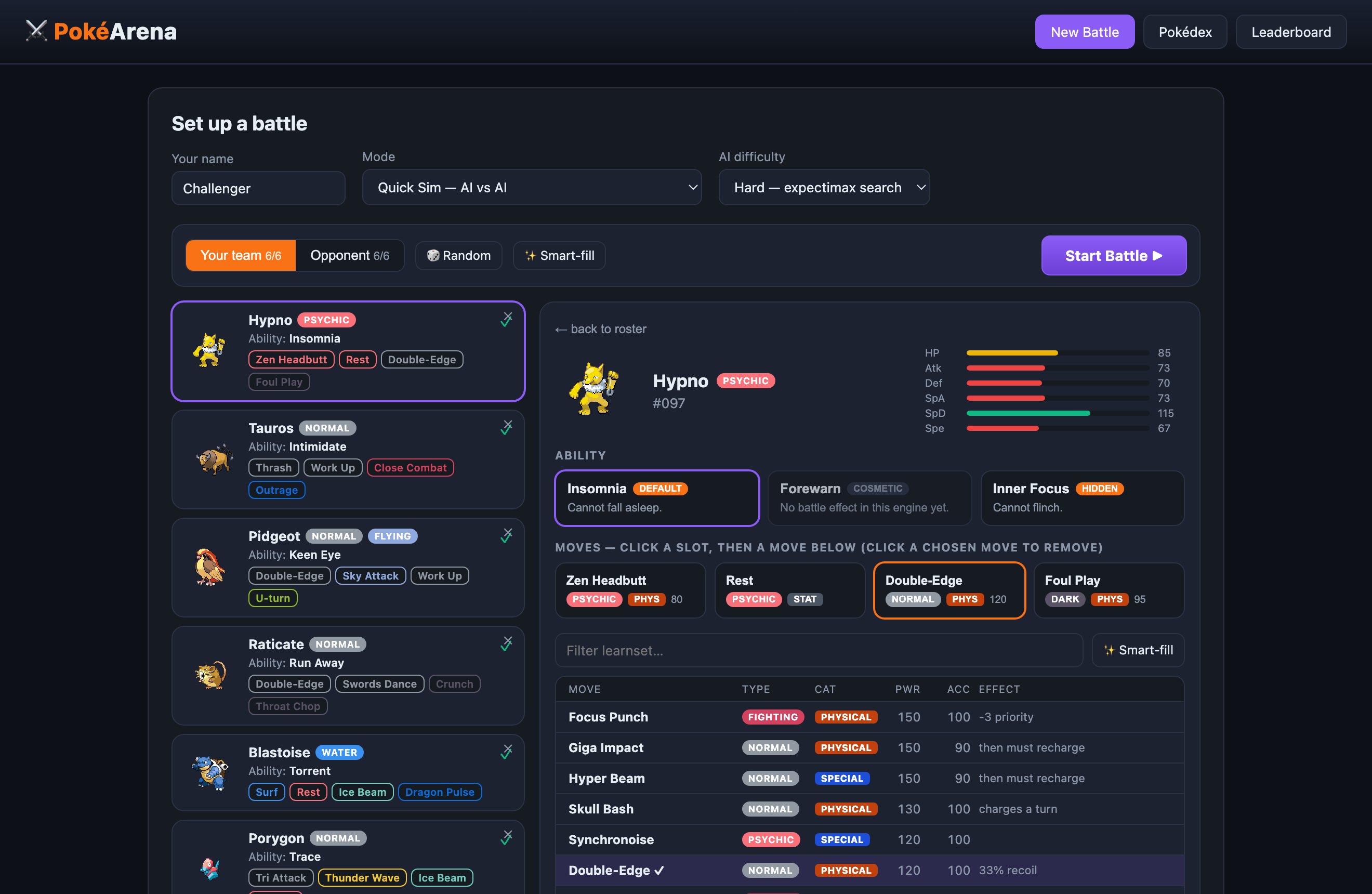 Team builder