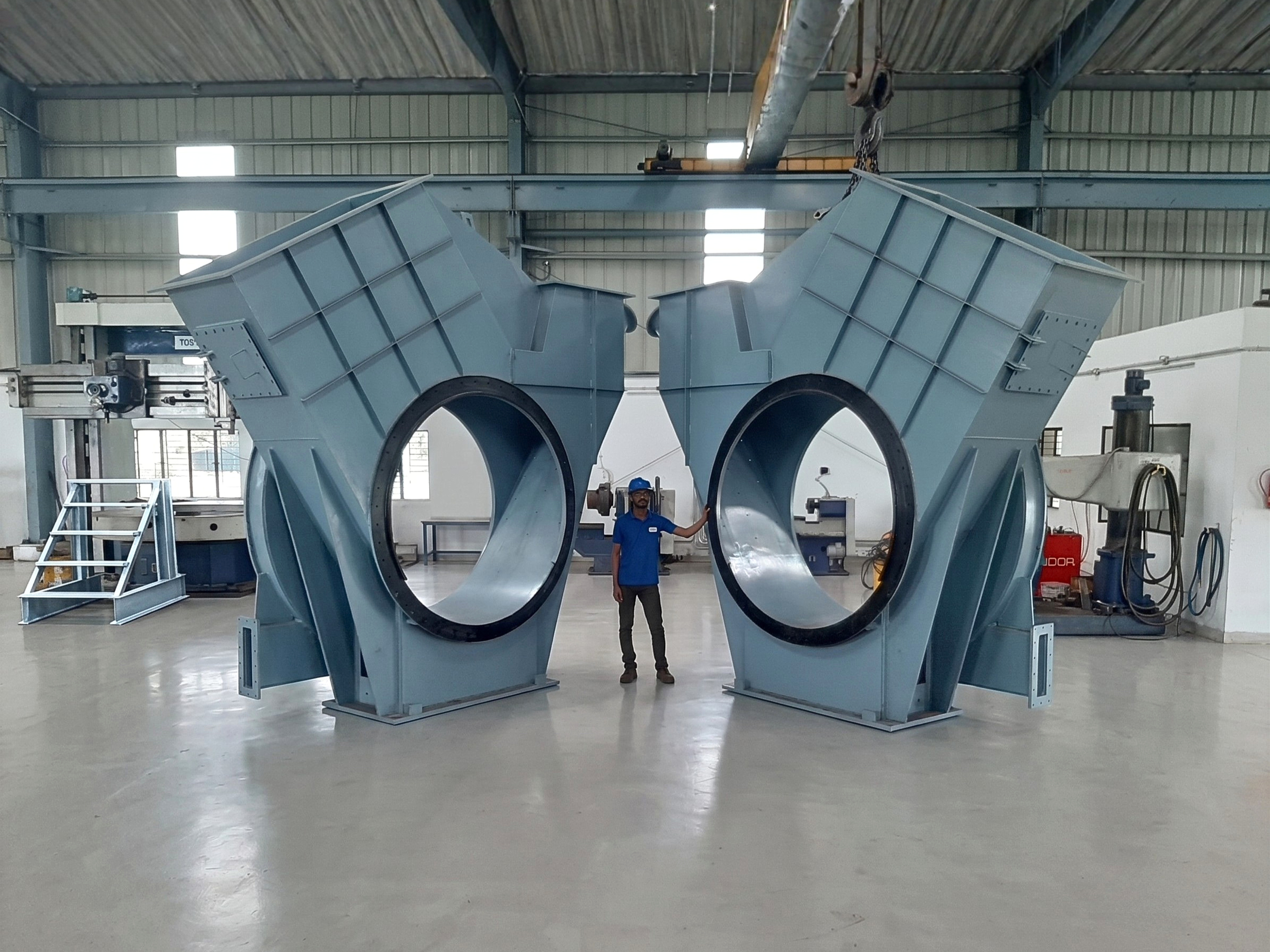 Conveyor body for BBD coal mill manufactured by Deepak Engineering