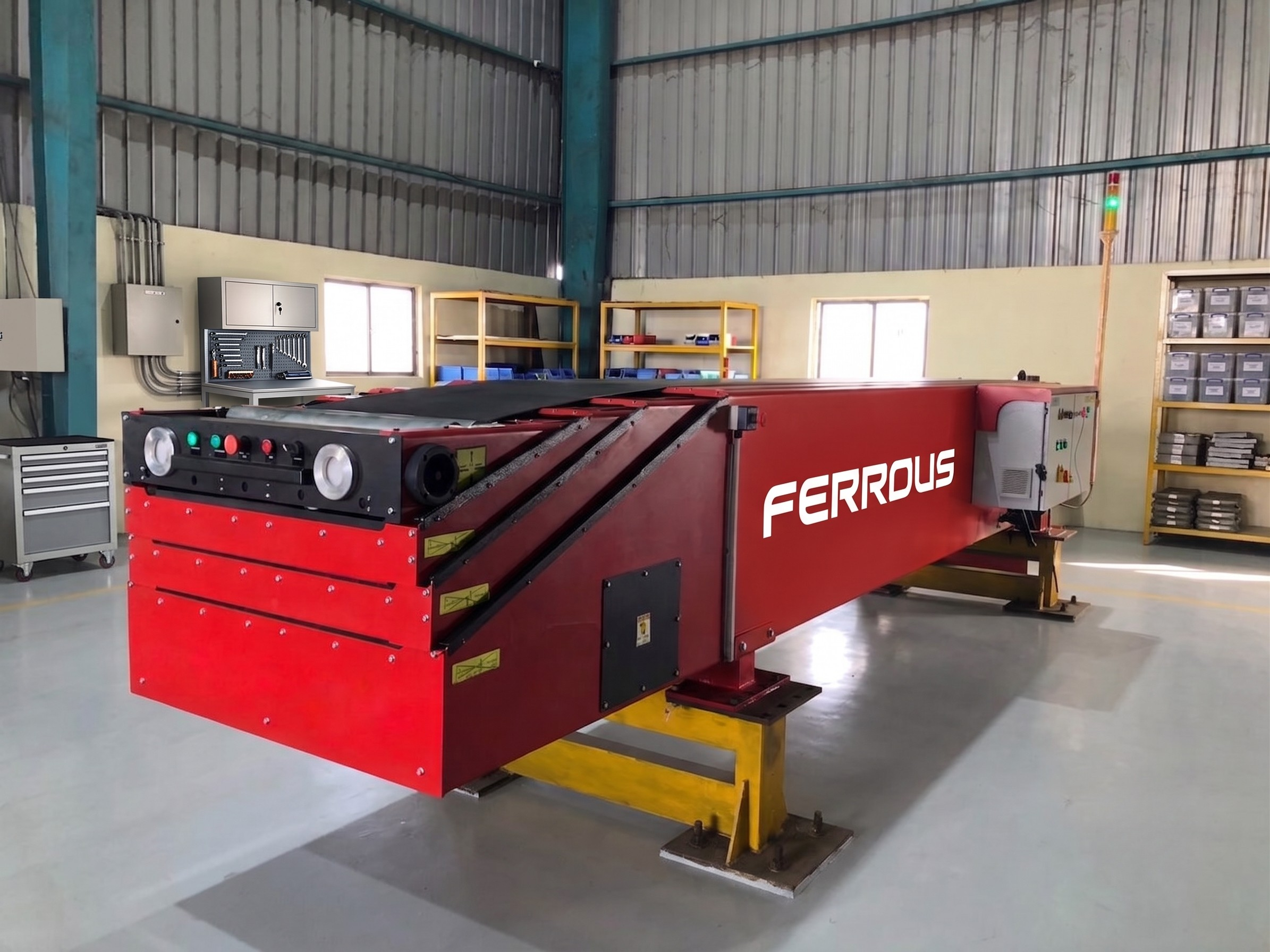 Ferrous Telescopic Belt Conveyor