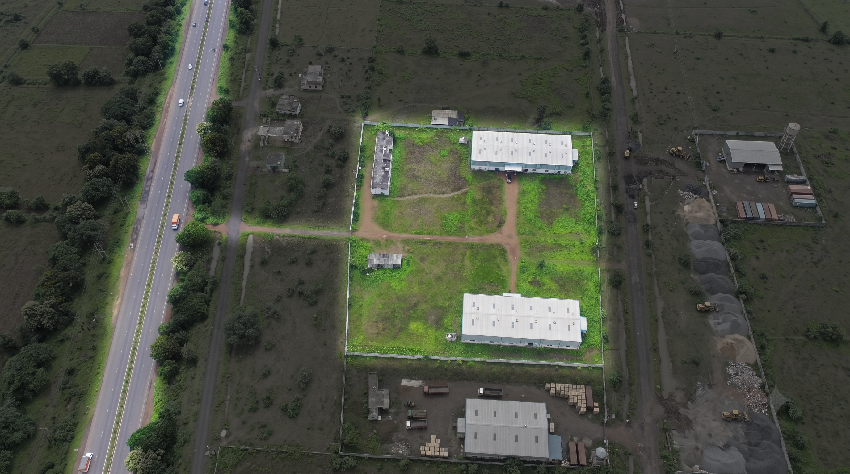 Aerial view of the Tadali MIDC facility