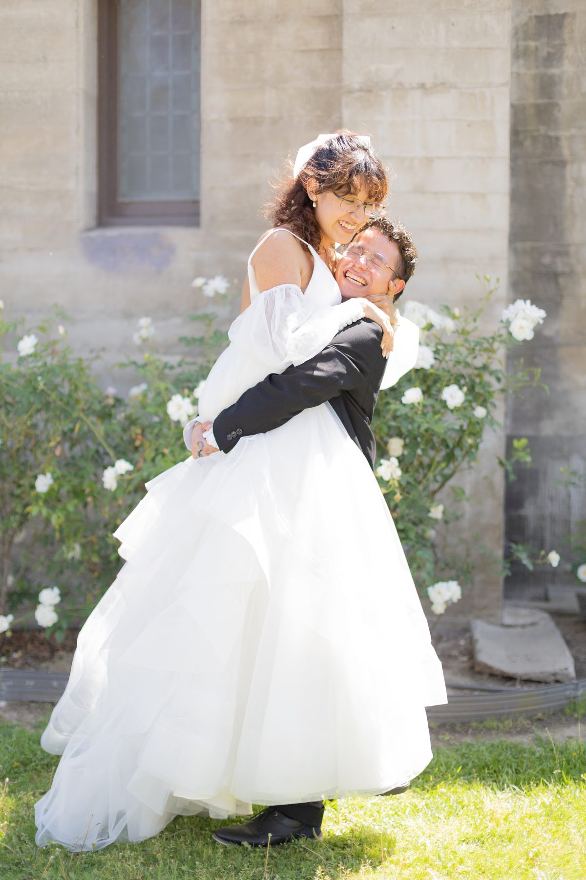 Black and white bride portrait — Imprint Photography