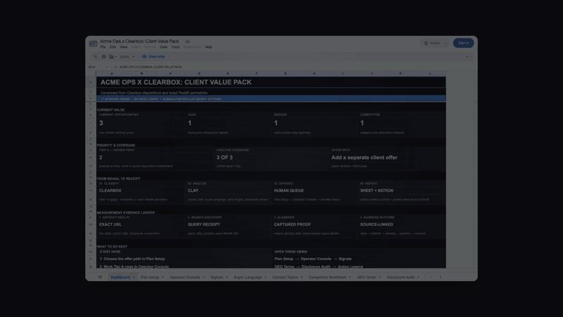 ClearboxGTM client pack
