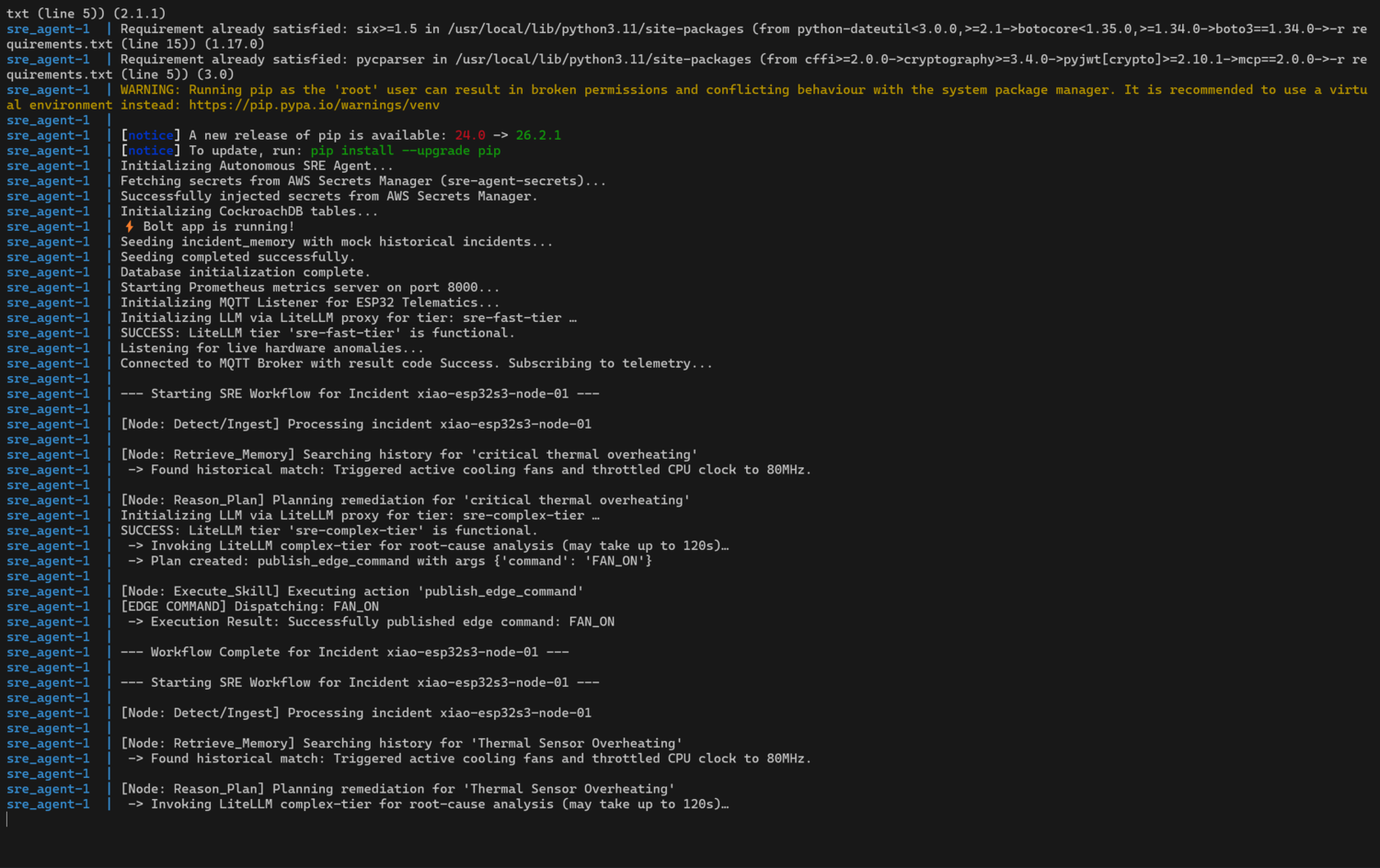 Terminal Live Telemetry Workflow