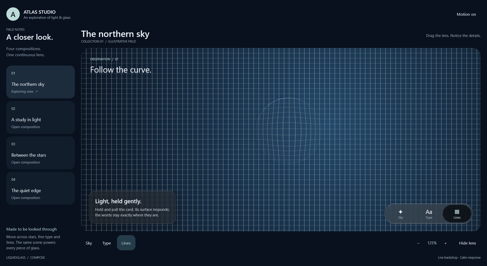 Native Windows Atlas grid scene