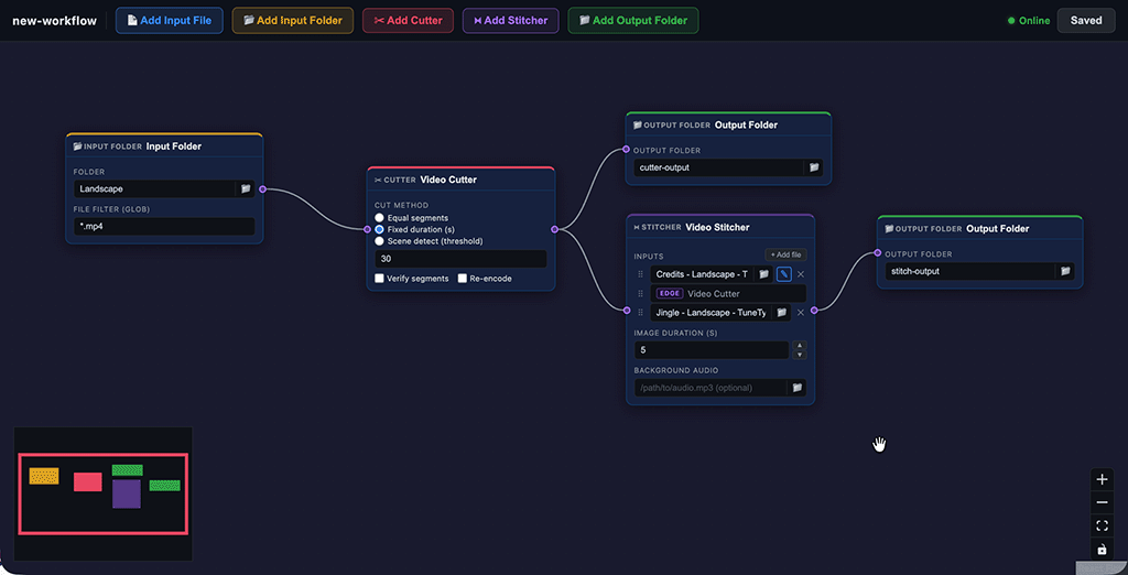 video-pipeline editor