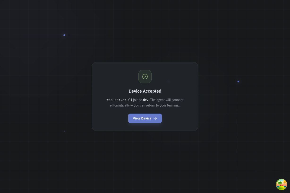 Device accepted