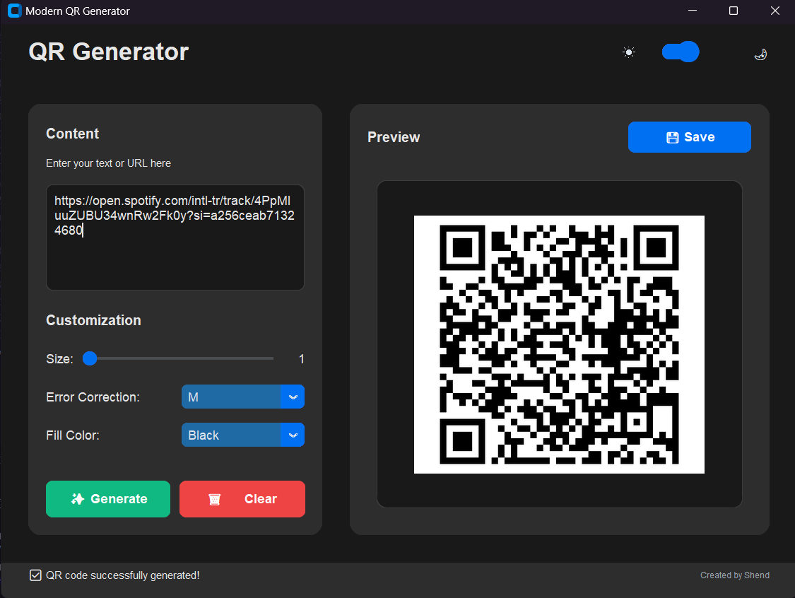 GitHub - shendds/ModernQRGenerator: A modern, customizable QR code ...