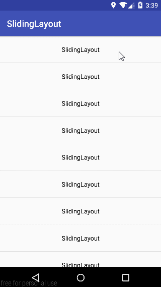 GitHub - shenhuanet/SlidingLayout: An Android platform View control, it ...