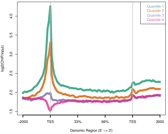 average profile of PI