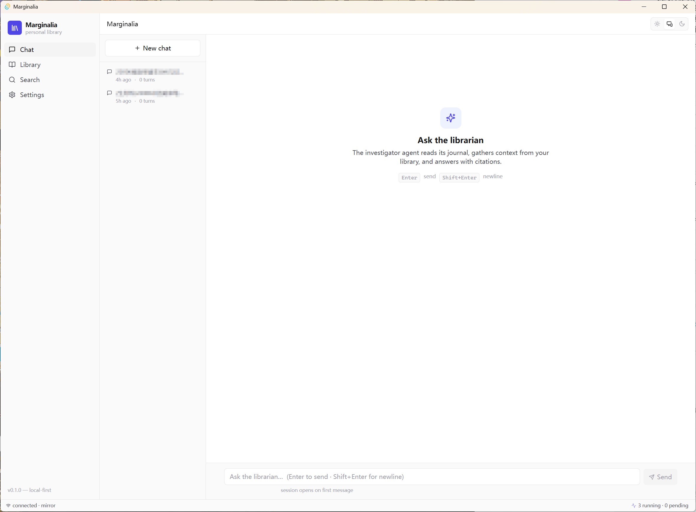 Marginalia desktop GUI