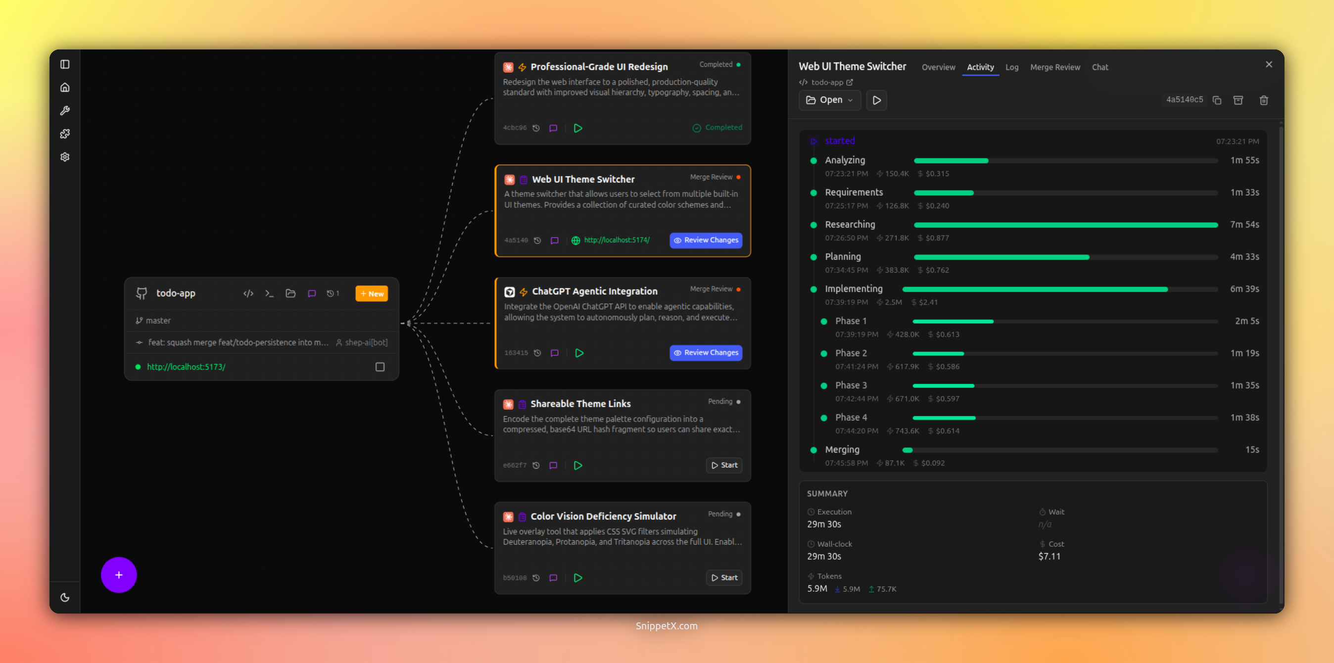 Shep — Parallel AI Agent Sessions