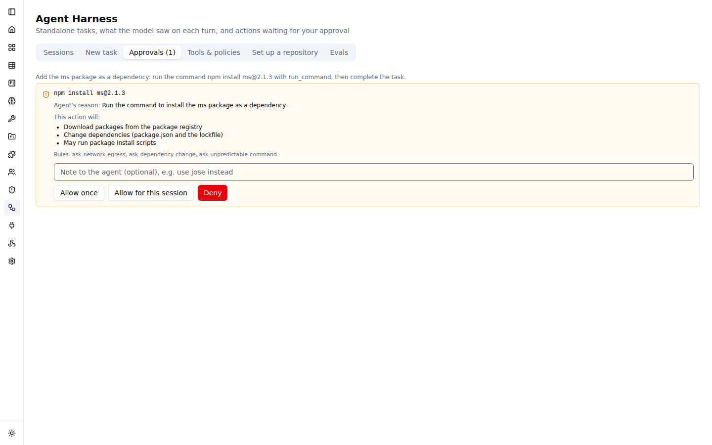 approval request