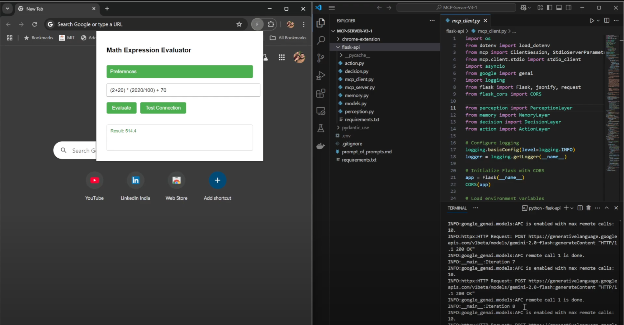 Extension Running