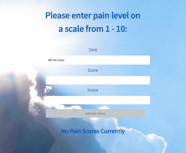 Log today's Pain Data