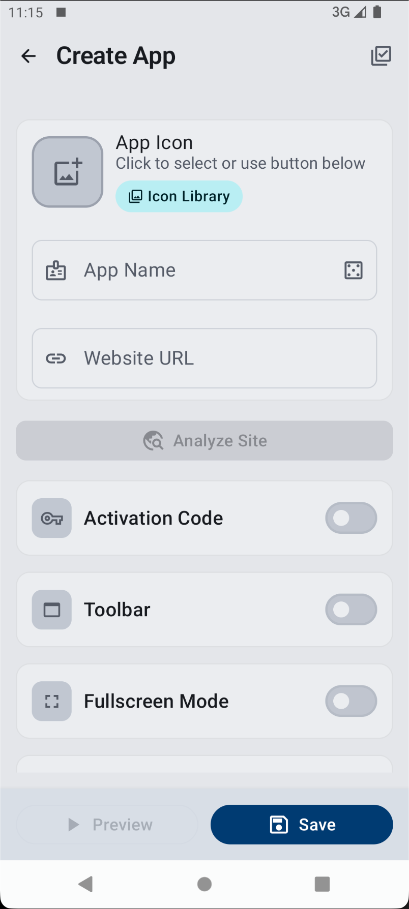 Web app editor