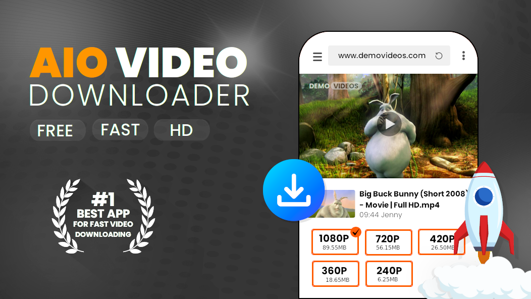 AIO Video Downloader Logo