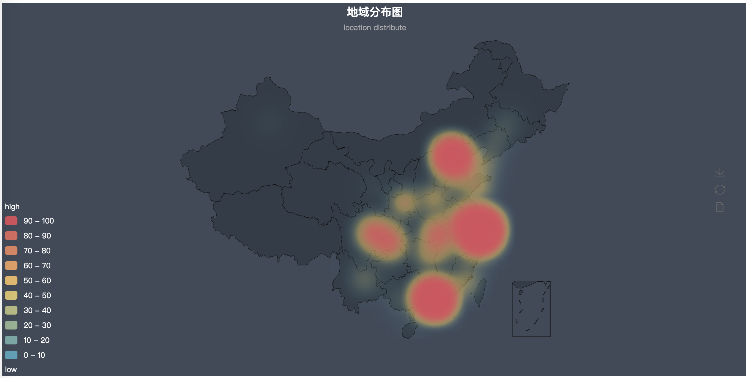 echarts热力图