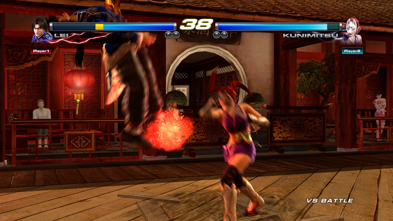 A fire hit effect on the China stage