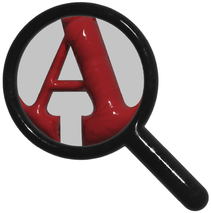 Magnifying glass AnguLens logo