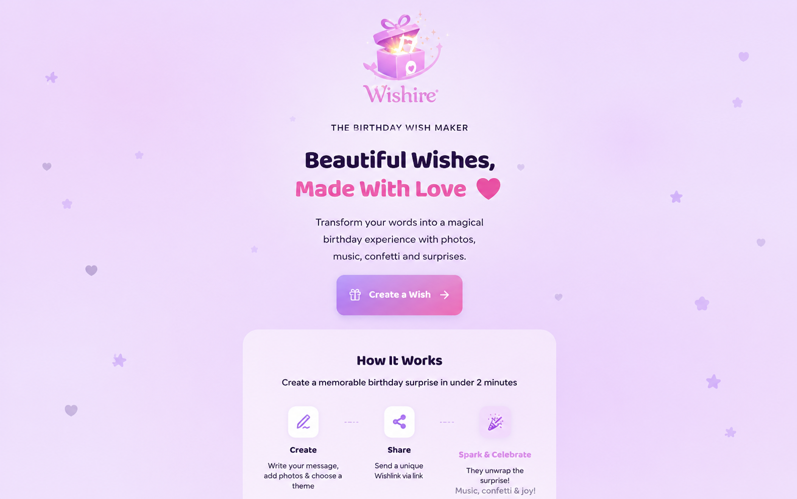 Wishire screenshot