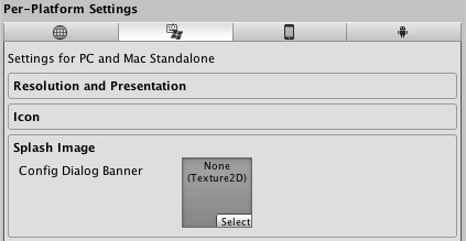 Unity - Player Settings