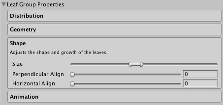Unity Leaf Unity - Leaf Group Properties