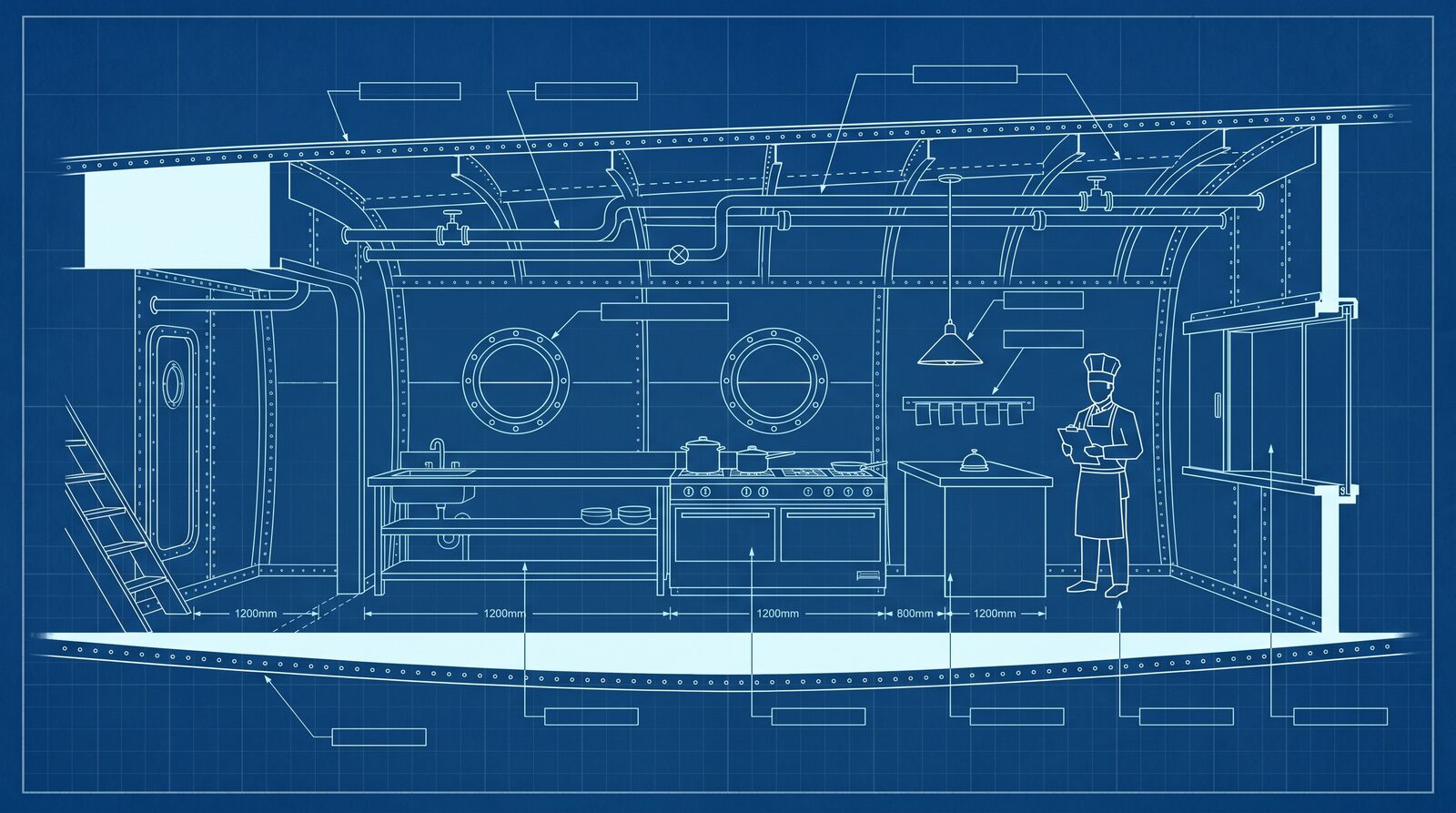 Galley blueprint
