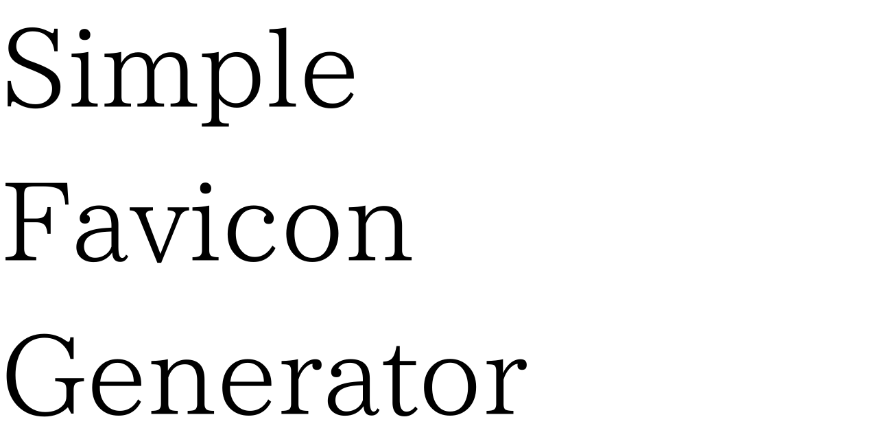simple-favicon-generator logo