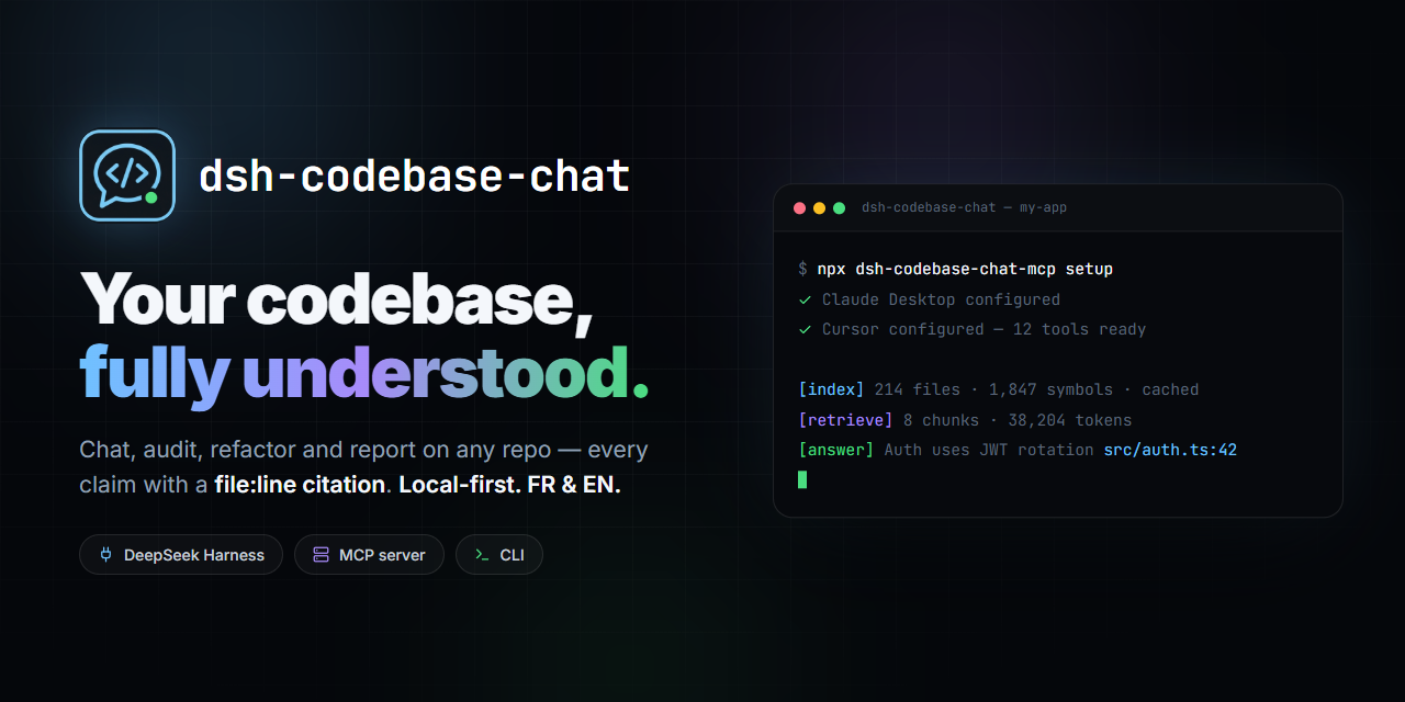 dsh-codebase-chat — Your codebase, fully understood