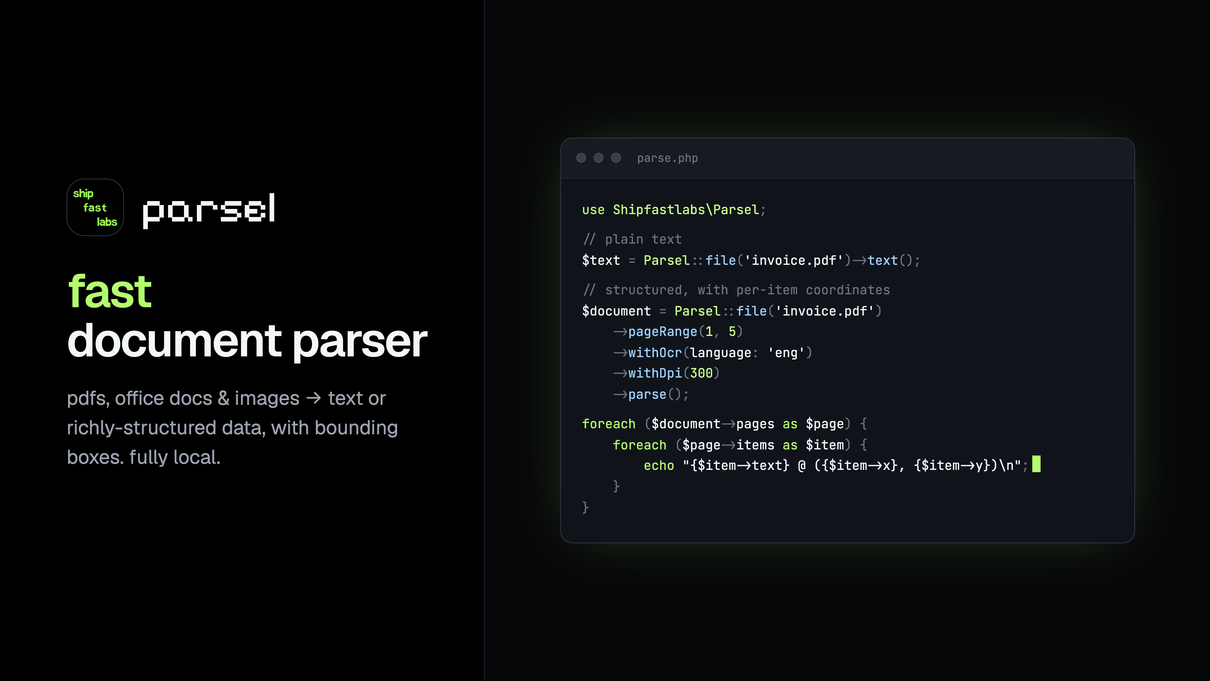 Parsel