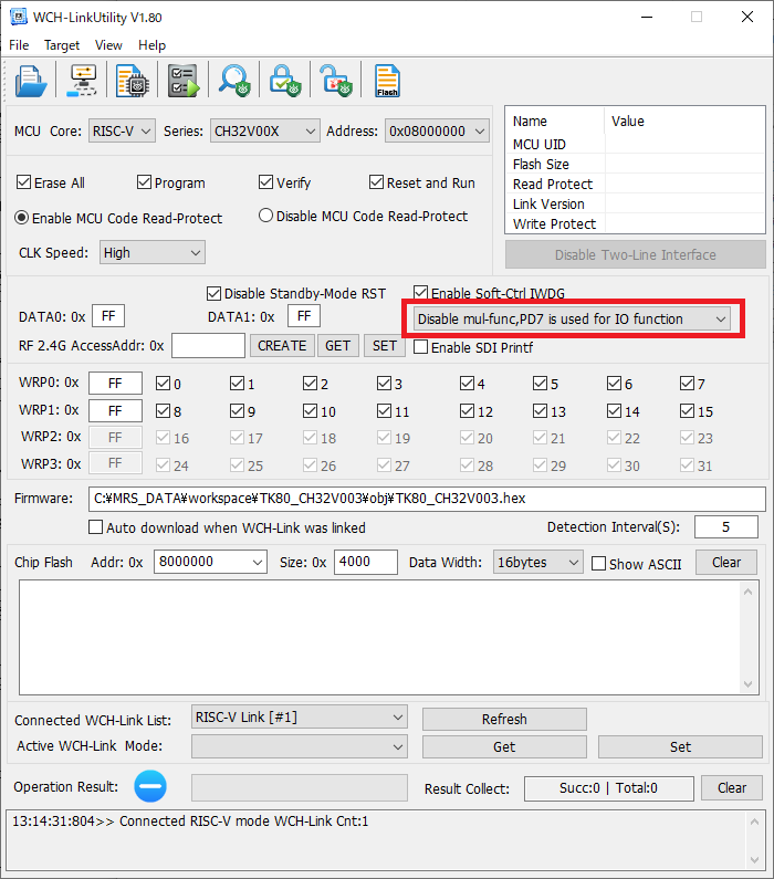 How to disable NRST