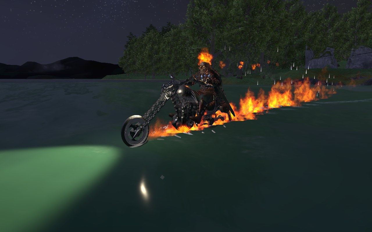 Hel Cycle at night on the sea