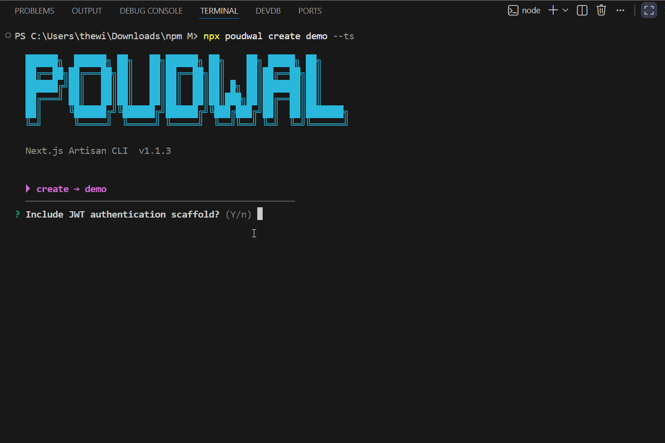 poudwal demo