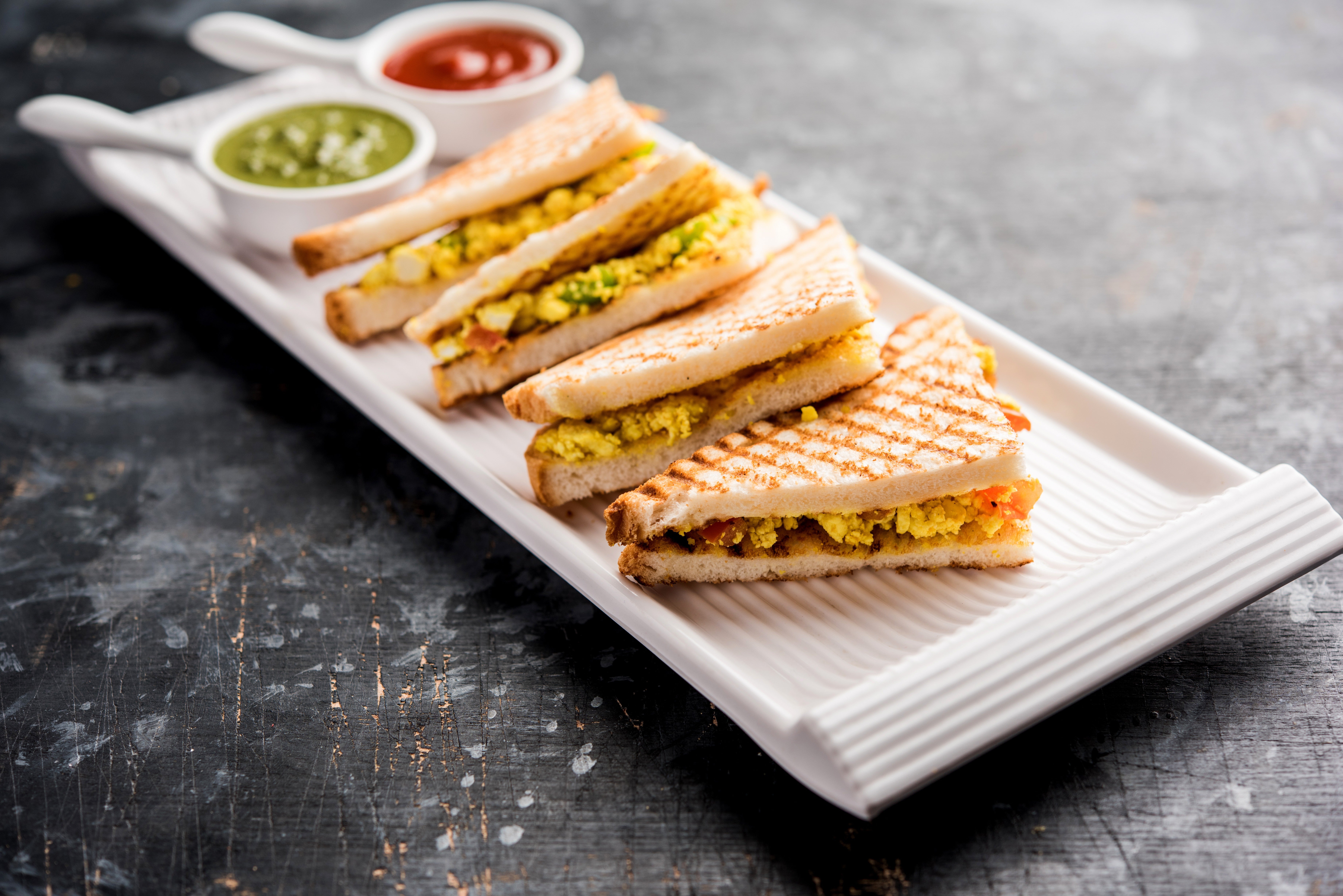 Paneer Tikka Sandwich