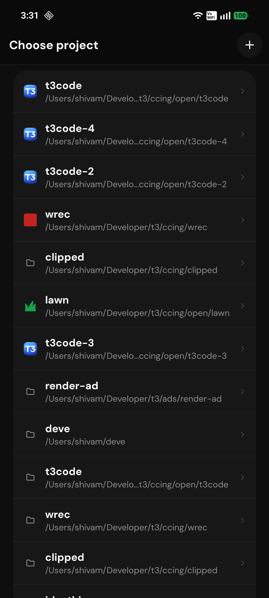 Keep separate mode showing physical workspaces as top-level Android project rows