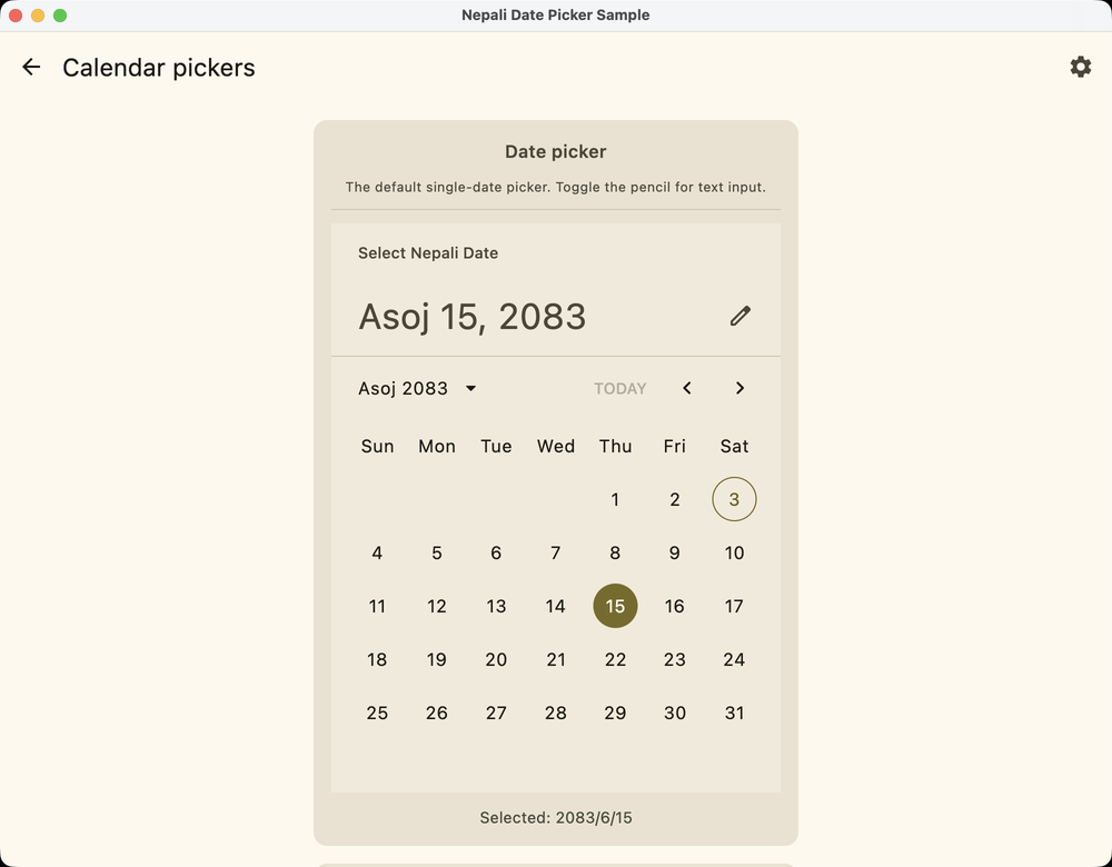The picker in a desktop JVM window