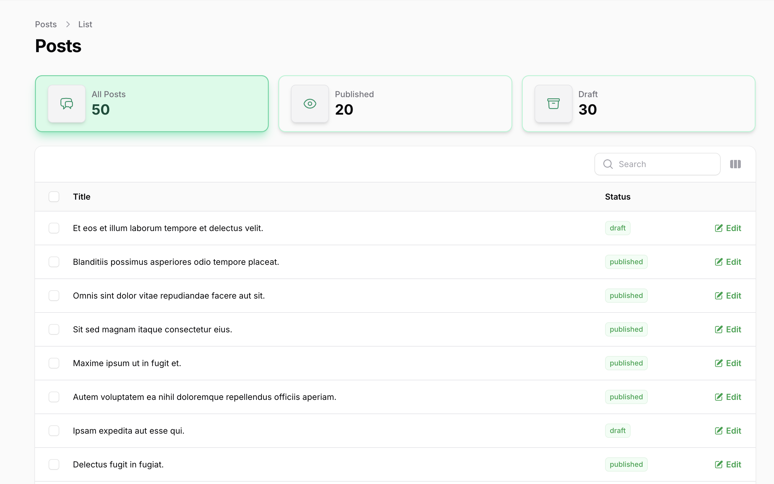 Success Widget