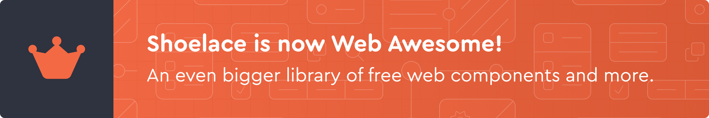 Shoelace is now Web Awesome — visit webawesome.com